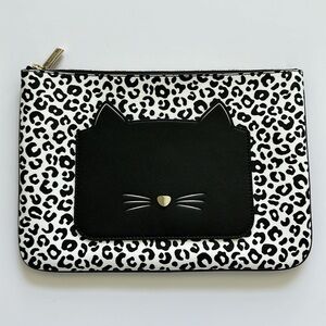 kate spade Meow large zip pouch
